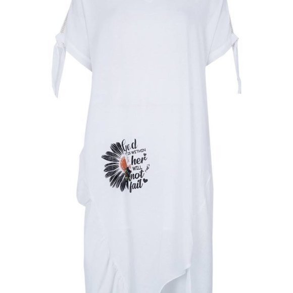 Fashion New Designer White 100% Linen SummerMaxi  Dress Beach XL XXL SALE - Picture 10 of 10